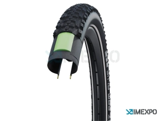Plášť 28/29" Schwalbe SmartSamPlus 28/29x1.85/47-622 AddixPerformance DoubleDefense GreenGuard reflexní pruh